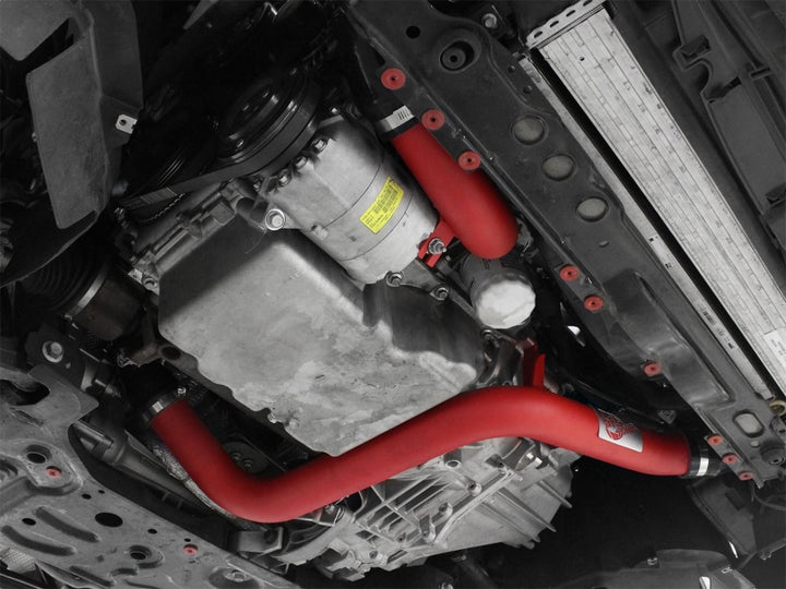 aFe BladeRunner 2.5in Red Intercooler Tubes Hot and Cold Side 12-16 Ford Focus ST 2.0L (t) - Bull Strap