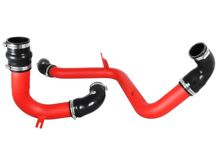 aFe BladeRunner 2.5in Red Intercooler Tubes Hot and Cold Side 12-16 Ford Focus ST 2.0L (t) - Bull Strap