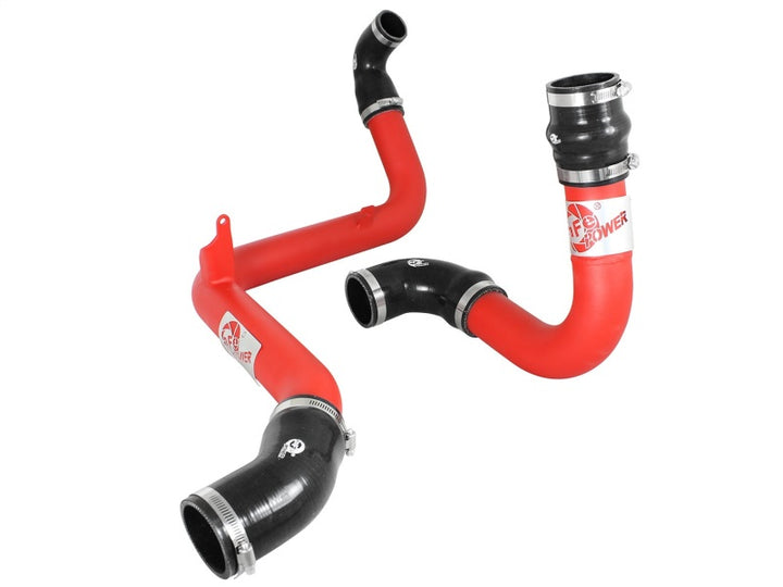 aFe BladeRunner 2.5in Red Intercooler Tubes Hot and Cold Side 12-16 Ford Focus ST 2.0L (t) - Bull Strap