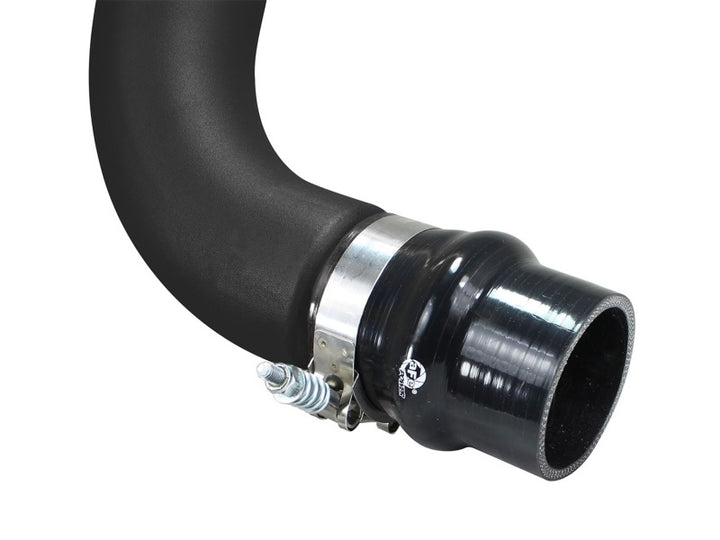 aFe BladeRunner 3in Black Intercooler Hot Cold Side Tubes Combo 02-04 GM Diesel Trucks 6.6L V8 (td) - Bull Strap