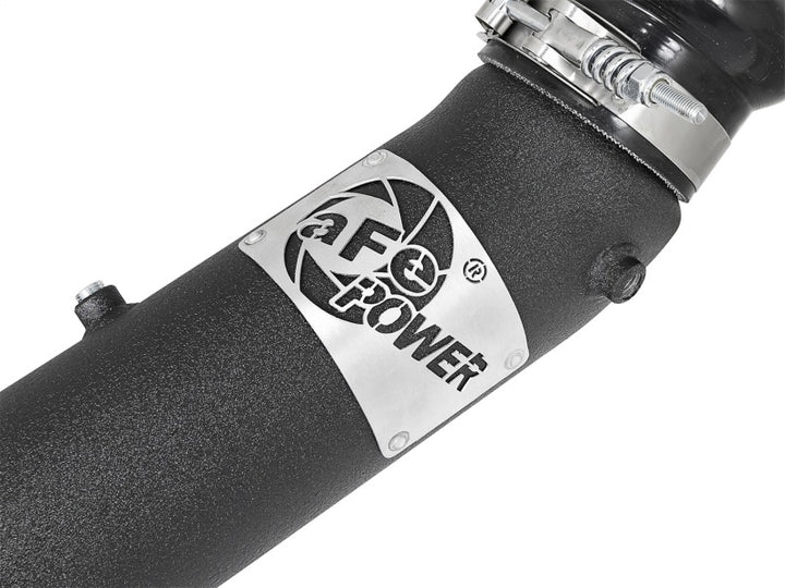 aFe BladeRunner 3in Black Intercooler Tube Cold Side 17-18 GM Diesel Trucks V8 6.6L (td) L5P - Bull Strap