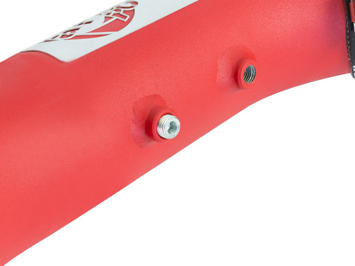 aFe BladeRunner 3in Red IC Tube Cold Side w/ Coupling & Clamp Kit 2016 GM Colorado/Canyon 2.8L - Bull Strap