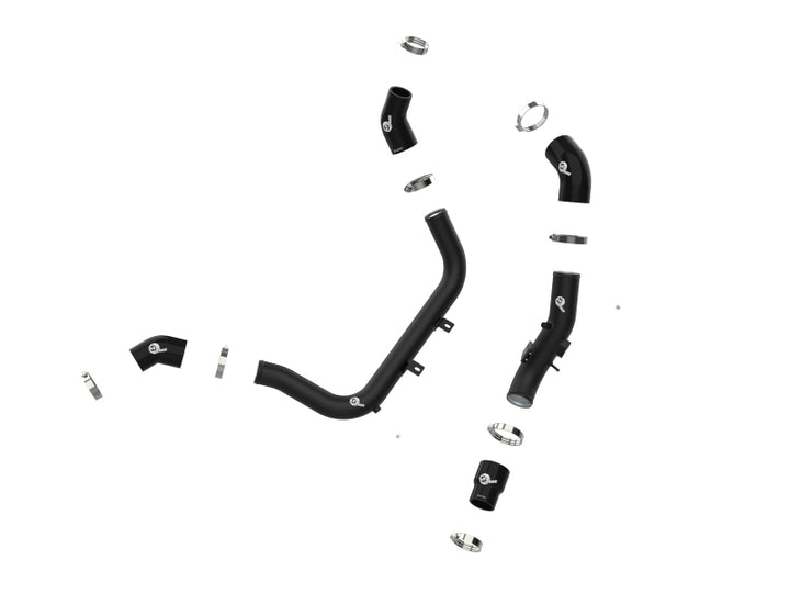 aFe BladeRunner Aluminum Hot and Cold Charge Pipe Kit Black 17-20 Hyundai Elantra GT L4-1.6L (t) - Bull Strap