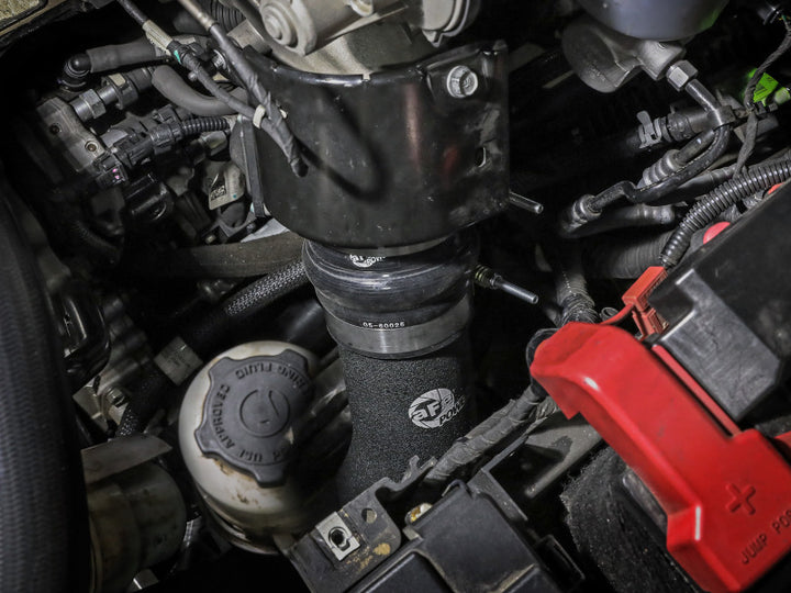 aFe BladeRunner Aluminum Hot and Cold Charge Pipe Kit Black RAM Diesel Trucks 19-23 L6-6.7L (td) - Bull Strap