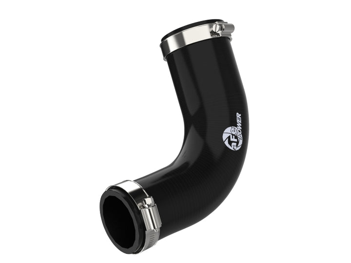 aFe BladeRunner Black 3in Intercooler Hot & Cold Side Pipe Kit 20-21 Jeep Wrangler V6-3.0L (td) - Bull Strap