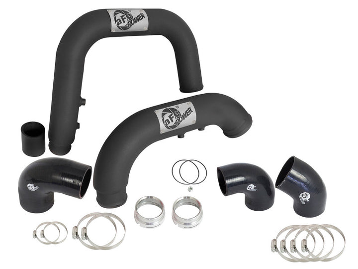 aFe BladeRunner Black Intercooler Tubes Combo 2016 GM Colorado/Canyon I4-2.8L (td) - Bull Strap