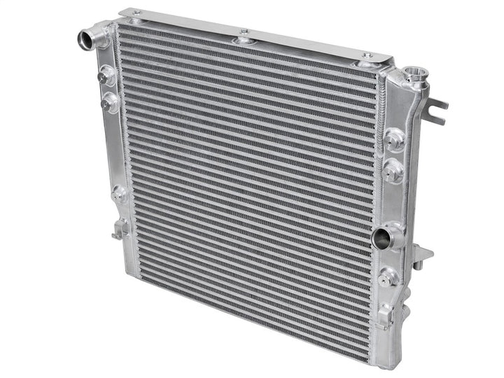 aFe BladeRunner GT Series Bar and Plate Radiator w/ Black Hoses 12-18 Jeep Wrangler (JK) V6 3.6L - Bull Strap