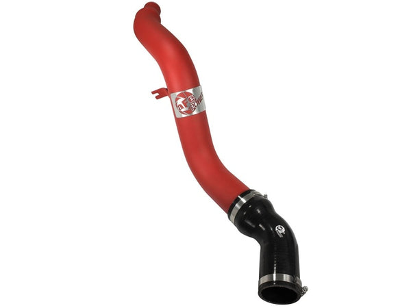 aFe BladeRunner Intercooler Tube Hot Side 3in Ram 1500 14-15 EcoDiesel V6-3.0L (td) - Red - Bull Strap