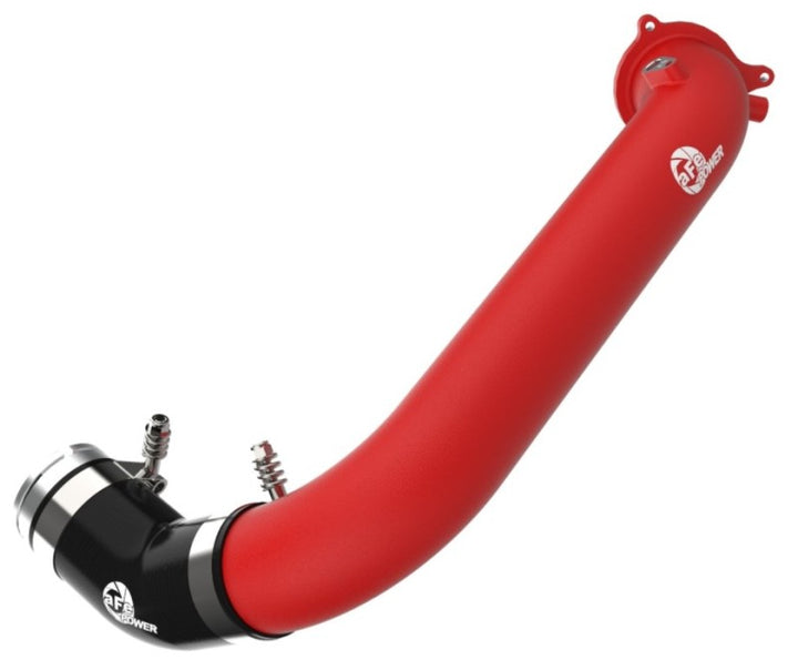 aFe BladeRunner Red 2-3/4in Aluminum Charge Pipe 2021 Toyota Supra GR (A90) I4-2.0L (t) B48 - Bull Strap