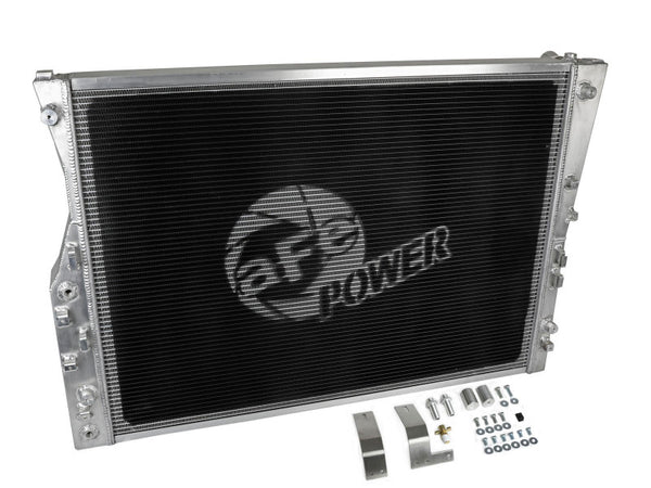 aFe BladeRunner Street Series Aluminum Radiator 08-10 Ford Diesel Trucks 6.4 Liter - Bull Strap