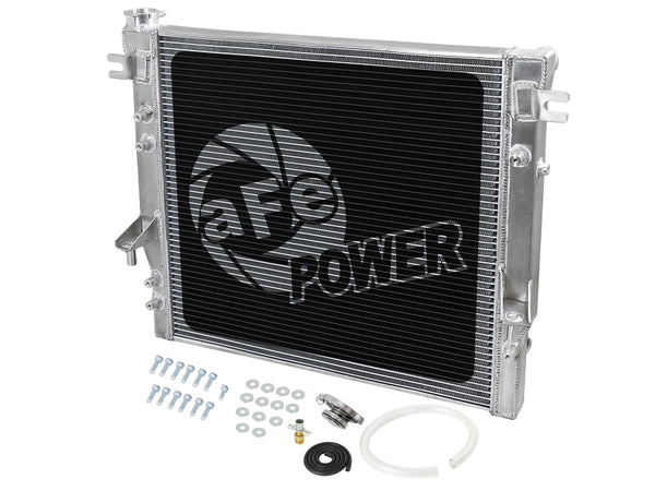 aFe BladeRunner Street Series Tube & Fin Aluminum Radiator 07-18 Jeep Wrangler (JK) V6-3.6L/3.8L - Bull Strap