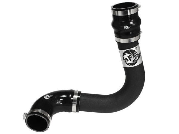 aFe Bladerunner 2.5in Intercooler Cold Side Tubes, 13-14 Ford Focus ST 2.0L (t) *Black* - Bull Strap