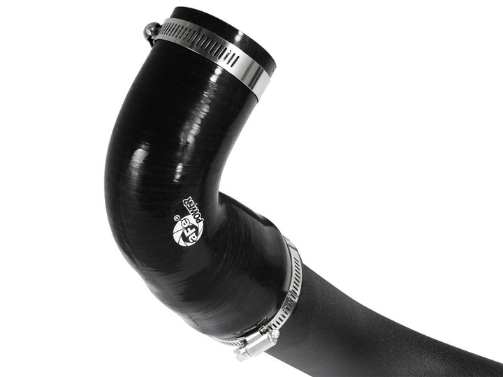 aFe Bladerunner 2.5in Intercooler Hot Side Tubes, 13-14 Ford Focus ST 2.0L (t) *Black* - Bull Strap
