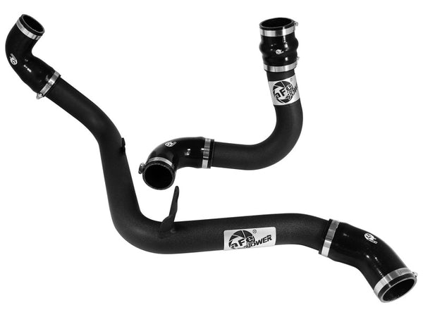 aFe Bladerunner 2.5in Intercooler Hot and Cold Side Tubes, 13-14 Ford Focus ST 2.0L (t) *Black* - Bull Strap