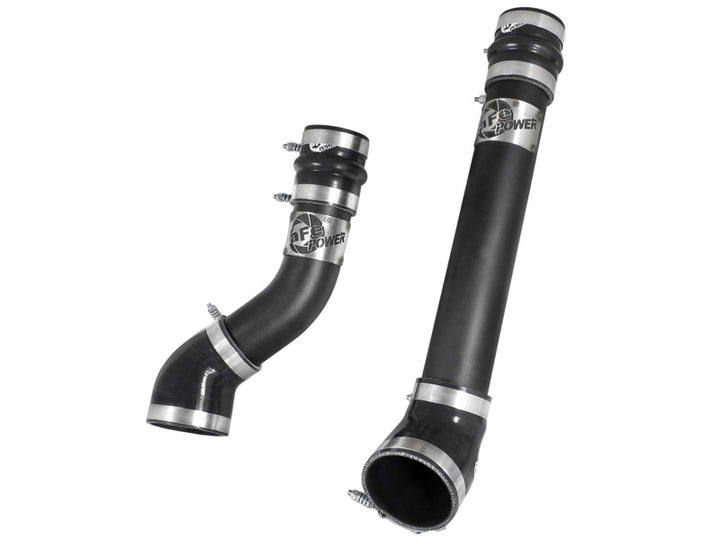 aFe Bladerunner 3 inch Black Intercooler Hot and Cold Side Tubes Dodge Diesel Trucks 94-02 L6-5.9 - Bull Strap