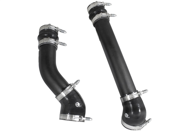 aFe Bladerunner 3 inch Black Intercooler Hot and Cold Side Tubes Dodge Diesel Trucks 94-02 L6-5.9 - Bull Strap