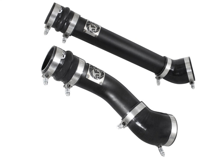 aFe Bladerunner 3 inch Black Intercooler Hot and Cold Side Tubes Dodge Diesel Trucks 94-02 L6-5.9 - Bull Strap