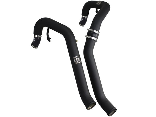 aFe Bladerunner Intercooler Inlet Tubes 2-1/2in 11-14 Ford F-150 V6 3.5L Ecoboost (tt) - Bull Strap