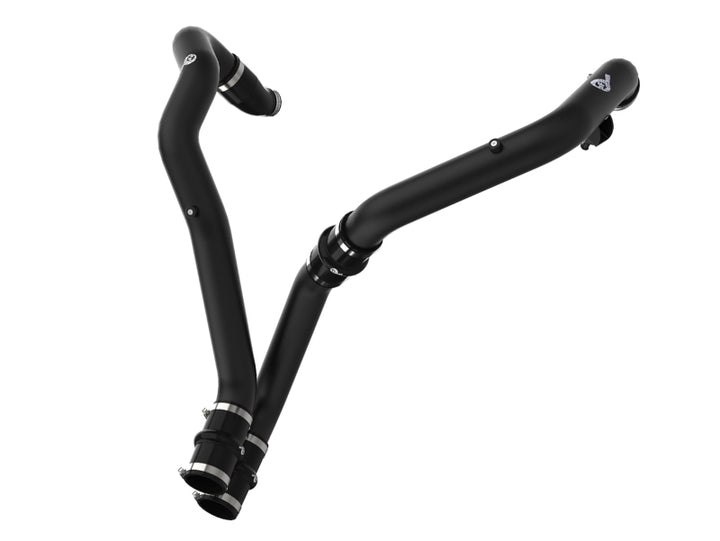 aFe Bladerunner Intercooler Tubes Hot Side 2.5in 17-20 Ford F-150 Raptor V6 3.5L(tt) - Bull Strap