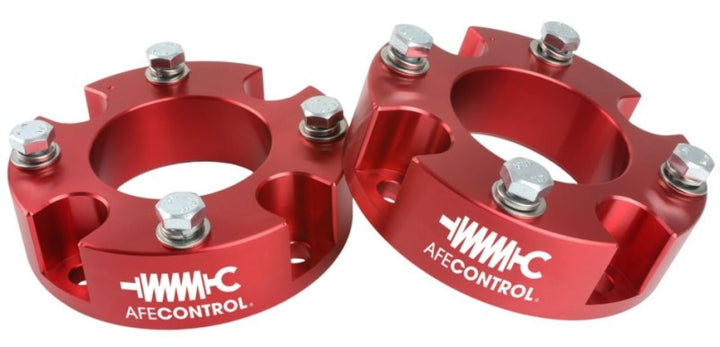 aFe CONTROL 2.0 IN Leveling Kit 07-21 Toyota Tundra - Red - Bull Strap