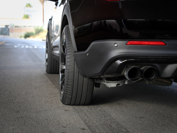 aFe CONTROL Billet Aluminum Wheel Spacers 5x114.3 CB70.5 1.25in - 15-24 Ford Mustang/20-23 Explorer - Bull Strap