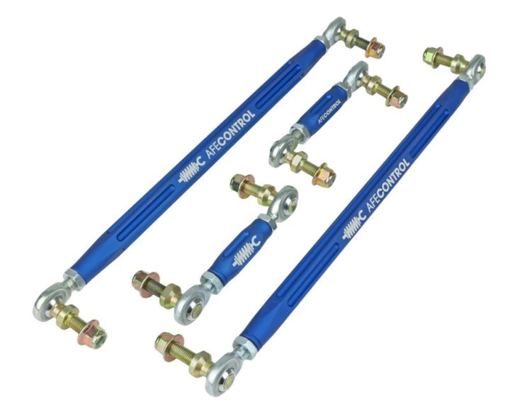 aFe Control 20-21 Toyota Supra 3.0L Adjustable End Links Kit - Front & Rear - Bull Strap