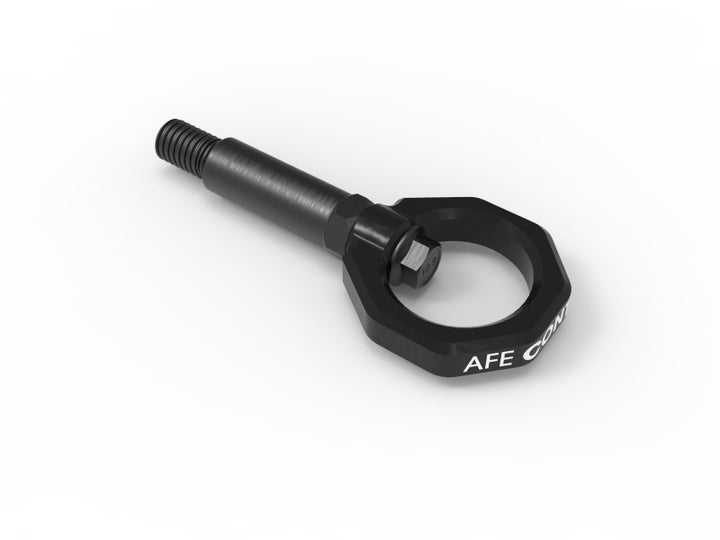 aFe Control Front Tow Hook Black BMW F-Chassis 2/3/4/M - Bull Strap