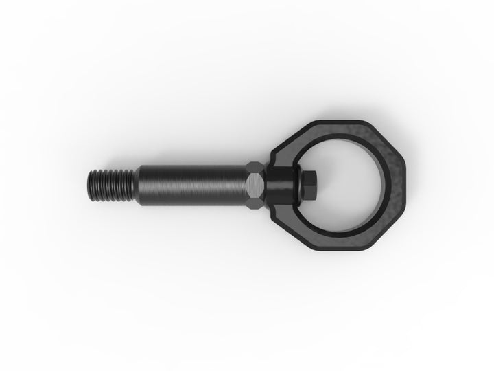 aFe Control Front Tow Hook Black BMW F-Chassis 2/3/4/M - Bull Strap