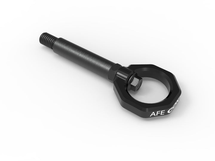 aFe Control Rear Tow Hook Black BMW F-Chassis 2/3/4/M - Bull Strap