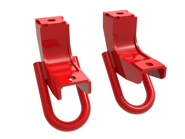 aFe Front Tow Hook Red 2022 Toyota Tundra 3.5L V6 - Bull Strap