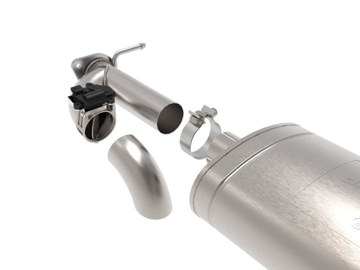 aFe Gemini XV 3in 304 SS Cat-Back Exhaust 19-21 Ram 1500 V8 5.7L Hemi w/ Polish Tips - Bull Strap