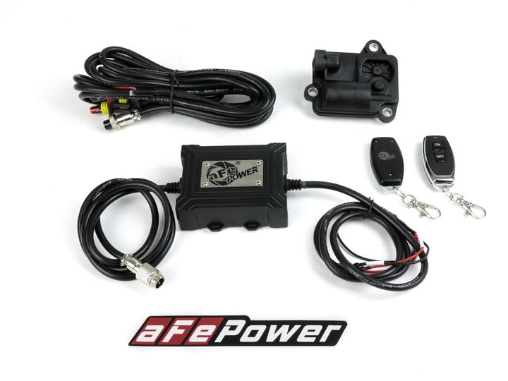 aFe Gemini XV 4in to Dual 3in 304 SS Cat-Back Exhaust w/ Cutout 19-21 GM Silverado/Sierra V8-6.2L - Bull Strap