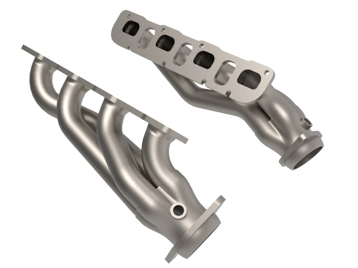 aFe Jeep Grand Cherokee Trackhawk (WK2) 11-21 V8-6.2L Twisted Steel SS Titanium Coated Headers - Bull Strap
