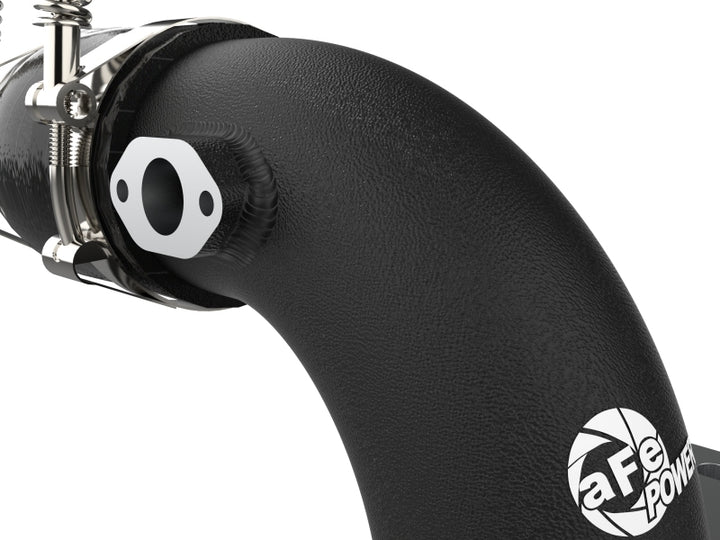 aFe Kia Stinger 18-22 V6-3.3L (tt) BladeRunner Cold Charge Pipe- Black - Bull Strap