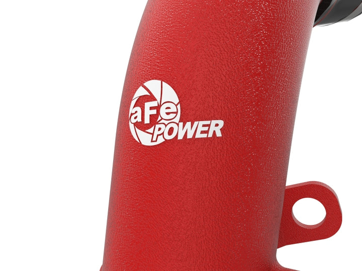aFe Kia Stinger 18-22 V6-3.3L (tt) BladeRunner Cold Charge Pipe- Red - Bull Strap