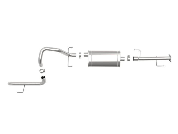 aFe MACH Force-XP 2.5in 409 SS Cat-Back Hi-Tuck Exhaust - 10-19 Toyota 4Runner V6-4.0L - Bull Strap