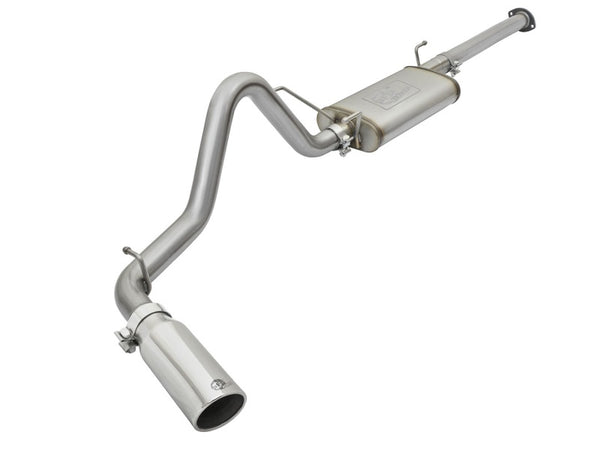 aFe MACH Force XP Cat-Back Stainless Steel Exhaust Syst w/Polished Tip Toyota Tacoma 05-12 L4-2.7L - Bull Strap