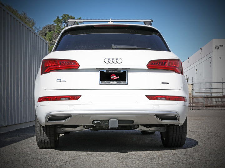 aFe MACH Force-Xp 17-21 Audi Q5 L4-2.0L (T) 3in to 2.5in Stainless Steel Cat-Back Exhaust System - Bull Strap