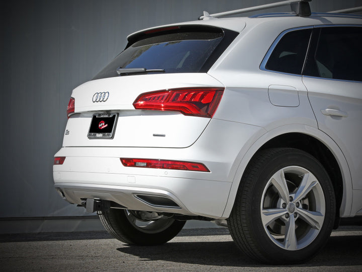 aFe MACH Force-Xp 17-21 Audi Q5 L4-2.0L (T) 3in to 2.5in Stainless Steel Cat-Back Exhaust System - Bull Strap