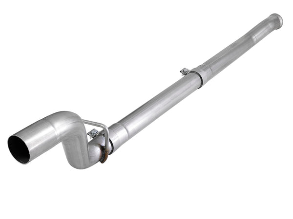 aFe MACH Force-Xp 2-1/2in 409 Stainless Steel Mid-Pipe w/Resonator Delete 18+ Jeep Wrangler JL 3.6L - Bull Strap
