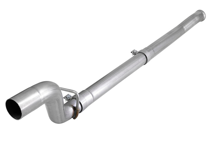 aFe MACH Force-Xp 2-1/2in 409 Stainless Steel Mid-Pipe w/Resonator Delete 18+ Jeep Wrangler JL 3.6L - Bull Strap