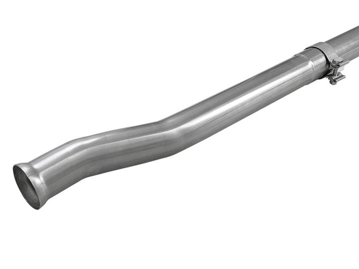aFe MACH Force-Xp 2-1/2in 409 Stainless Steel Mid-Pipe w/Resonator Delete 18+ Jeep Wrangler JL 3.6L - Bull Strap