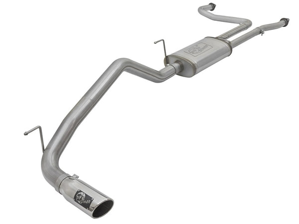 aFe MACH Force-Xp 2-1/2in Cat-Back Exhaust System w/ Polished Tip 16-17 Nissan Titan XD V8 5.6L - Bull Strap