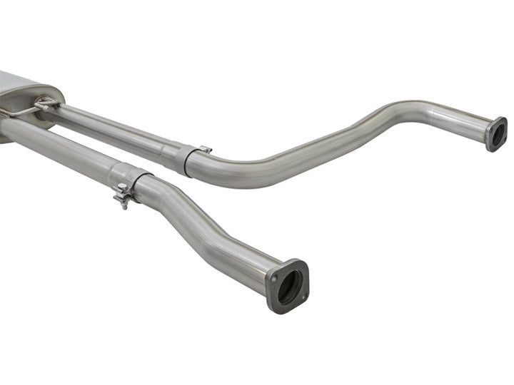 aFe MACH Force-Xp 2-1/2in Cat-Back Exhaust System w/ Polished Tip 16-17 Nissan Titan XD V8 5.6L - Bull Strap