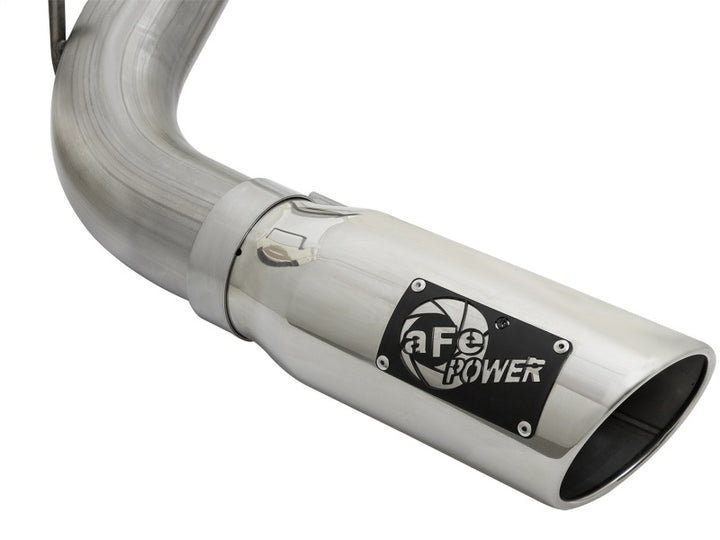 aFe MACH Force-Xp 2-1/2in Cat-Back Exhaust System w/ Polished Tip 16-17 Nissan Titan XD V8 5.6L - Bull Strap