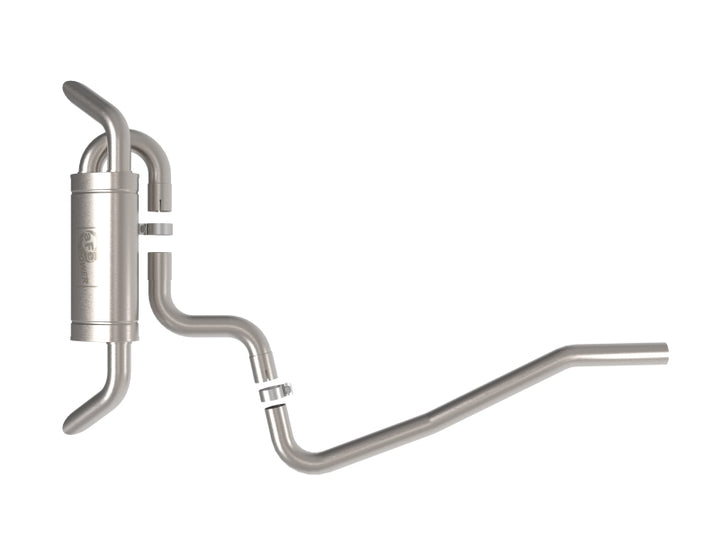 aFe MACH Force-Xp 3in - 2 1/2in SS Cat Back Exhaust System VW Tiguan 18-22 2.0 110in Wheelbase (AWD) - Bull Strap