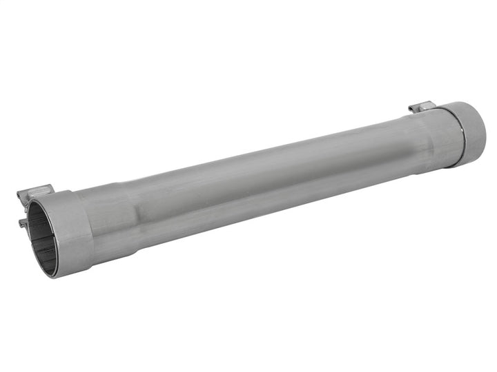 aFe MACH Force-Xp 409 SS Muffler Pipe 2.5in. Inlet/Outlet / 14in. Body / 20in. Length - Bull Strap