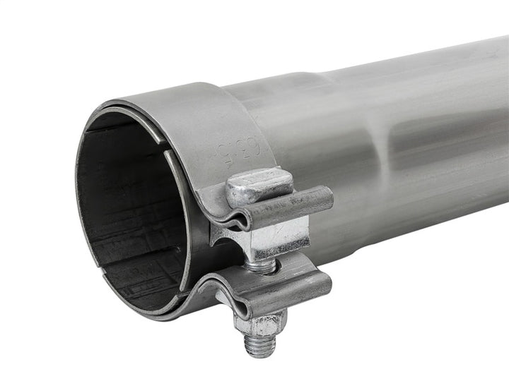 aFe MACH Force-Xp 409 SS Muffler Pipe 2.5in. Inlet/Outlet / 14in. Body / 20in. Length - Bull Strap