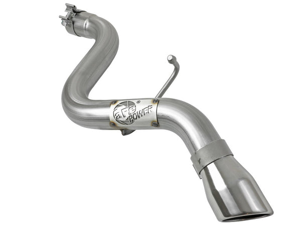 aFe MACH Force-Xp Axle-Back Exhaust System w/Polished Tip 18-20 Jeep Wrangler L4-2.0T / V6-3.6L - Bull Strap