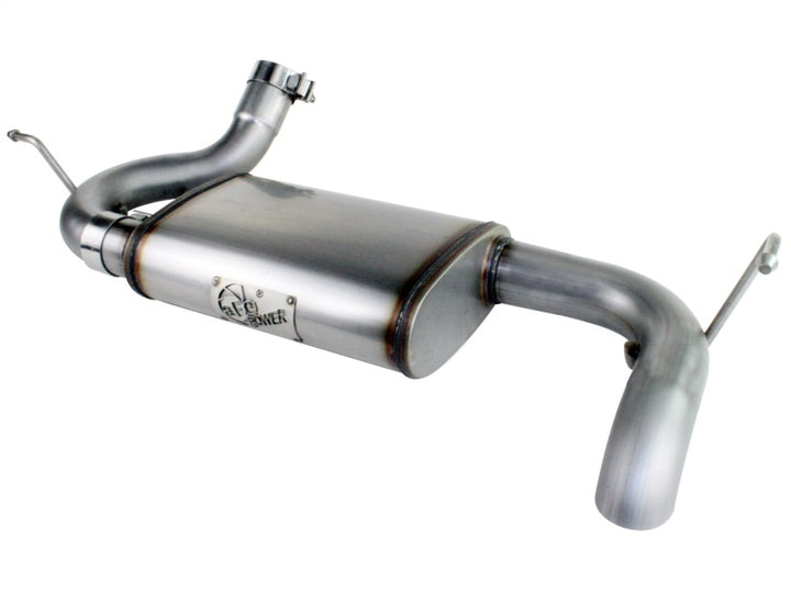 aFe MACHForce XP 07-17 Jeep Wrangler V6-3.6/3.8L 409 SS 2.5in Axle-Back Exhaust - Bull Strap